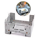 Пальник туристичний спиртівка для сухого пального складна плита спиртова на сухий спирт 95 х 75 х 20 мм, фото 6