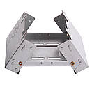 Пальник туристичний спиртівка для сухого пального складна плита спиртова на сухий спирт 95 х 75 х 20 мм, фото 3