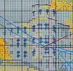 Набір для вишивання за нанесеною на канву схемою "Tram". AIDA 14CT printed 27*35 см, фото 7