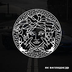 Наклейка на авто Versache 60*60 см + монтажна плівка