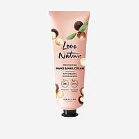 Защитный крем для рук и ногтей с органическим маслом макадамии Love Nature Oriflame 75мл