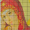 Набір для вишивання за нанесеною на канву схемою "Madonnaand child (13)". AIDA 14CT printed 50*68 см, фото 5
