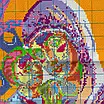 Набір для вишивання за нанесеною на канву схемою "Madonnaand child (13)". AIDA 14CT printed 50*68 см, фото 10