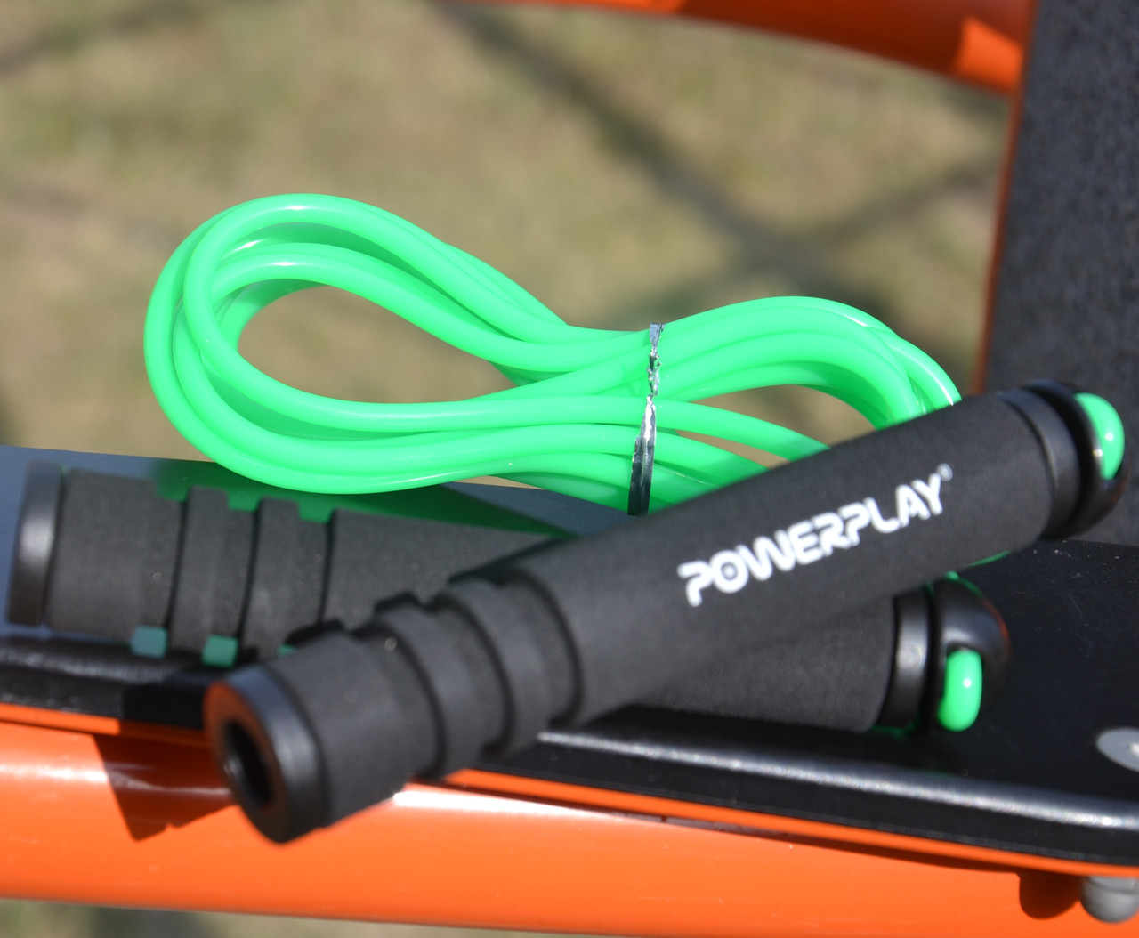 Скакалка PowerPlay 4205 Classic Plus Jump Rope Зелена (2,7m.) - фото 9 - id-p1032877231