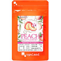 Ogaland Peach їстівні парфуми для поліпшення запаху тіла з олією примули, аромат персик, 30 капсул