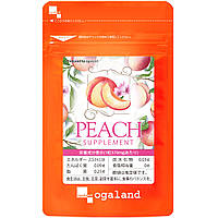 Ogaland Peach съедобные духи для улучшения запаха тела с маслом примулы, аромат персик, 30 капсул
