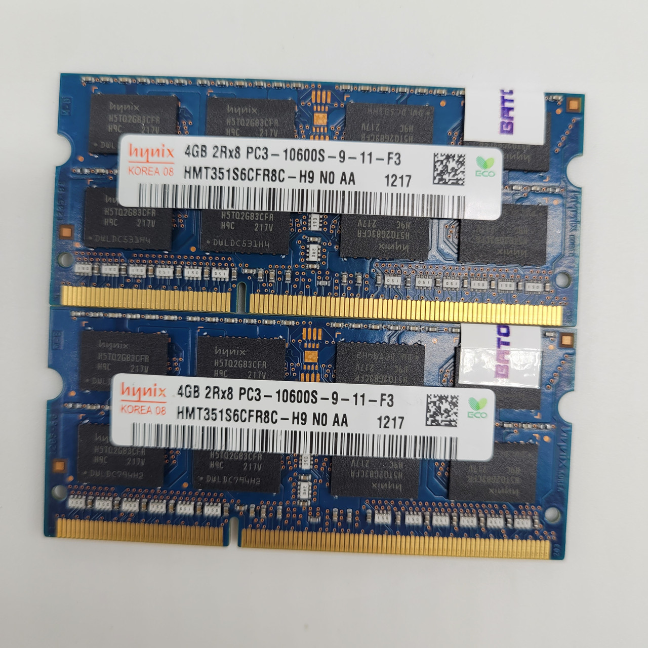 Пара оперативної пам'яті Hynix DDR3 8Gb (2x4Gb) 1333MHz PC3-10600S 2R8 CL9 (HMT351S6BFR8C-H9 N0 AA) Б/В