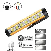 Ліхтар брелок на магніті LED+7SMD, Li-Ion, ЗП Type-C 4 режими роботи