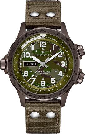 Чоловічі Годинники HAMILTON KHAKI AVIATION X-WIND GMT CHRONO QUARTZ H77922141