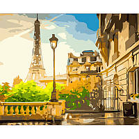 Картина по номерам Strateg Утро в Париже 40х50 см GS792