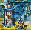 Набір для вишивання за нанесеною на канву схемою "Christmas tree in ...". AIDA 14CT printed 29*36 см, фото 5