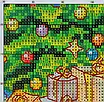 Набір для вишивання за нанесеною на канву схемою "Christmas tree in ...". AIDA 14CT printed 29*36 см, фото 4