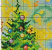 Набір для вишивання за нанесеною на канву схемою "Christmas tree in ...". AIDA 14CT printed 29*36 см, фото 7