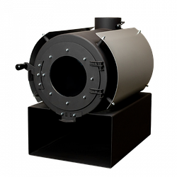 Піч опалювальна/булер'ян DS Classic Екожар с кожухом срібний 130м³/6мм