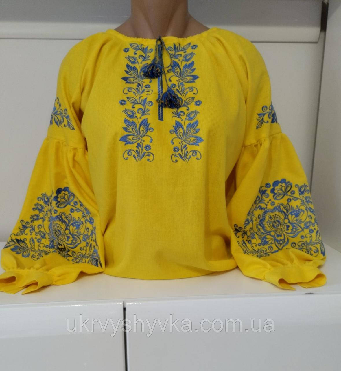 Жіноча вишиванка "Едем" жовта