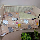 Дитяча ковдра хутряна з подушкою, зимова ковдра в ліжечко на овчині, фото 2