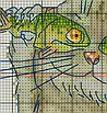 Набір для вишивання за нанесеною на канву схемою "I Love Fish". AIDA 14CT printed 21*20 см, фото 6