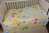 Дитяча ковдра хутряна з подушкою, зимова ковдра в ліжечко на овчині, фото 7