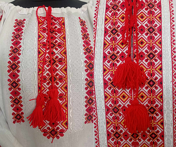 Вишиванки (домоткане полотно біле) "Стефан+Стефанія", фото 4