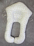 Подушка для новонароджених ортопедична з бортиками для сну, кокон, фото 2