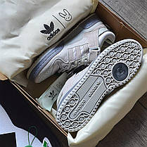 Чоловічі кросівки Adidas Bad Bunny Forum Buckle Low Orbit Gray Адіас сірі текстиль шкіра замша демісезон, фото 3