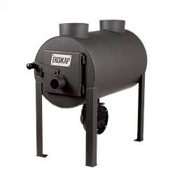 Піч опалювальна буржуйка булер'ян Екожар Про 203 плюс із вбудованим вентилятором 200м³/5мм