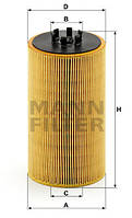 Фильтрующий элемент масляного фильтра MANN HU 13125X MAN TGA, Neoplan