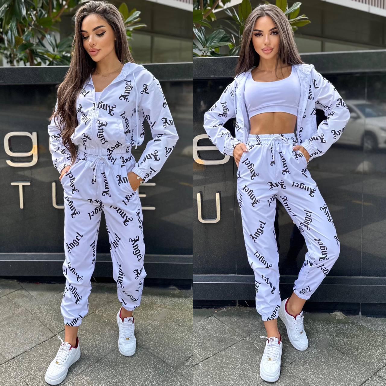 Плащовий костюм у спортивному стилі з кофтою на блискавці та штанами джогери (р. 42-48) 44103227, фото 1