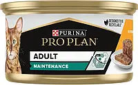 Purina Pro Plan Adult, Влажный корм для котов, паштет с курицей, 85 г