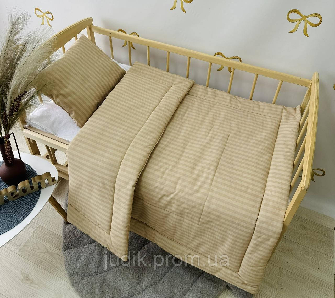 Дитяча ковдра синтепон 110х140 см і подушка в ліжечко,одеяло с подушкой для новонароджених