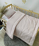 Дитяча ковдра синтепон 110х140 см і подушка в ліжечко,одеяло с подушкой для новонароджених, фото 3