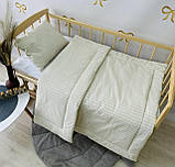 Дитяча ковдра синтепон 110х140 см і подушка в ліжечко,одеяло с подушкой для новонароджених, фото 4