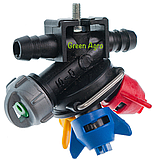 Форсунка на обприскувач потрійна (трьох-позиційна) шлангова Польська Biardzki / Форсунки для обприскувача, фото 5