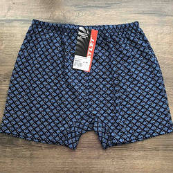 Чоловічі труси шорти облягаючі сімейні, бавовна Атлет МО top 000073 сині розмір 56 XXXL