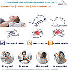 Ортопедична подушка для сну з ефектом пам'яті Memory Foam Шовк 50х30х10 см Якісна ортопедична подушка, фото 7