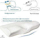 Ортопедична подушка для сну з ефектом пам'яті Memory Foam Бамбук 60x35x11/8 см Подушка ортопедична з пам'яттю, фото 6
