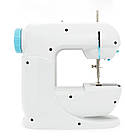 Швейна машинка кругла вилка (LY-101) зі столиком для одягу, фото 3