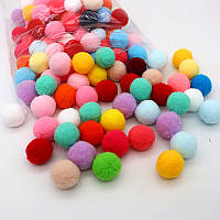 Помпони 1 см 500 шт., декор — м'які кульки, дитячі іграшки — 10 мм, помпони для рукоділля, pompones