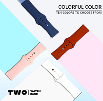 Ремінець для Samsung Galaxy Watch 4 Classic 40mm/42mm/46mm силіконовий (AN) Чорний, фото 5