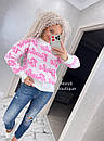 В'язаний светр оверсайз із написом Barbie (р. 42-48) 90043271, фото 4