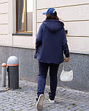 Спортивний Костюм теплий з овченою жіночий батал, фото 3