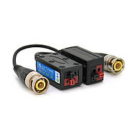 Пасивний приймач відеосигналу HD-CVI / TVI / AHD, 1080P - 3/4 / 5MP, 250 метрів, на затисках, ціна за пару,
