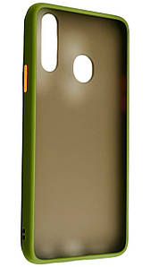 TPU чохол накладка Matte Color Case для Samsung Galaxy A20s світло-зелений