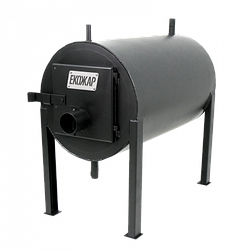 Піч опалювальна буржуйка булер'ян Екожар КВД 350 з водним контуром 350м³/6мм