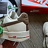 Чоловічі кросівки Nike Air Force 1 Low Essential Beige Brown mocco Найк Аір Форс бежеві шкіра, фото 9