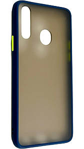 TPU чохол накладка Matte Color Case для Samsung Galaxy A20s синій