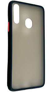 TPU чохол накладка Matte Color Case для Samsung Galaxy A20s чорний