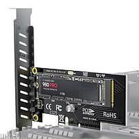 Переходник JEYI M.2 NVME на PCIe 4.0 3.0 SSD, карта расширения PCIe 4.0 X4 X8 X16 64 Гбит/с