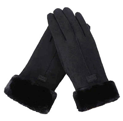 Чорні жіночі,стильні,зимові рукавички з сенсором для телефону. Чорні жіночі рукавички. Сенсорні