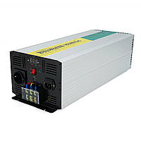 Інвертор напруги RITAR RSCU-4000, 12V/220V, 4000W з правільною синусоїдою, вбудований зарядний пристрій,